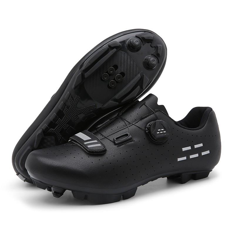 Large Size Cycling Shoes Road MTB Bike Riding Breathable Rigid Sole Clipless Flat Pedal Options