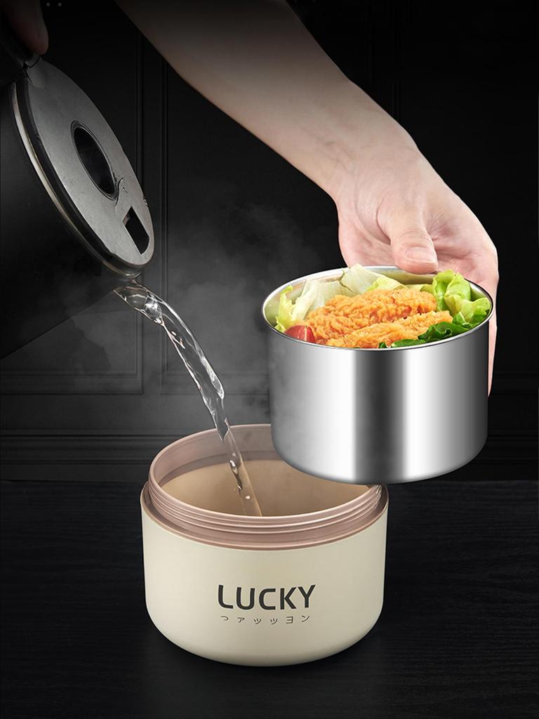 18/8 нержавеющая сталь термоконтейнер для еды Bento Lunch Box Set, портативный контейнер для ланча, сохраняющий тепло с термосумкой
