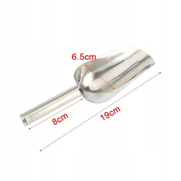 Stainless steel kitchen scoop - for ice, bulk products, food and feed
