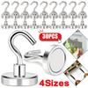 30pcs Premium Stainless Steel Magnetic Hooks Multi-Purpose Home Kitchen Storage Hook Hole-Free Strong Magnetic Holder