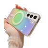 Чехол для телефона Samsung S26 Ultra с лазерным градиентом, магнитный, для ZFold 6/7, акриловый, S25+, ударопрочный