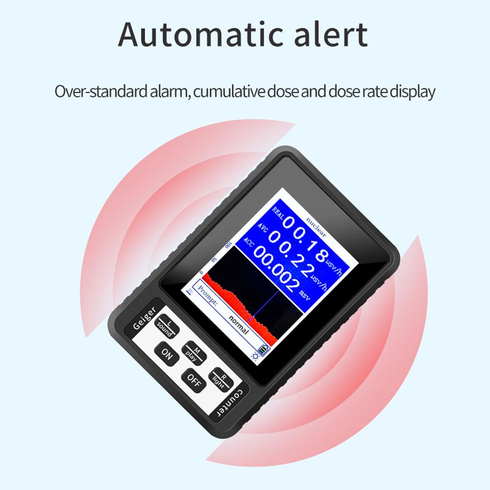 Портативный детектор ядерного излучения, портативный счетчик Гейгера, инструмент для обнаружения рентгеновских лучей, практичный бытовой радиоактивный тестер