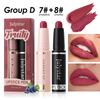 Фруктовый аромат увлажняющий блеск для губ Beauty Gloss Lipstick Стойкая водостойкая матовая помада Top Two
