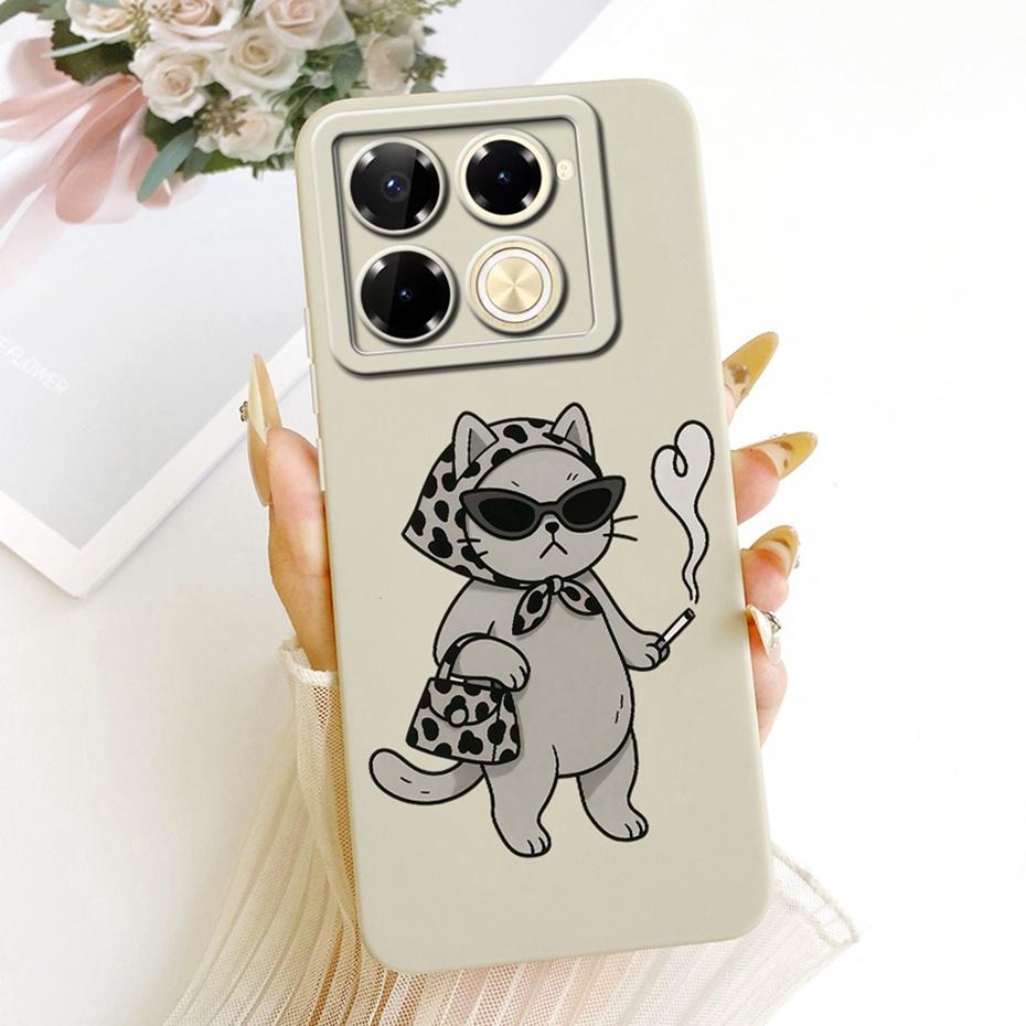 Милый Чехол для Телефона с Принтом Для Infinix Note 40 Pro Plus 5G 4G Note40 Note 40Pro+ Мягкий Силиконовый Ударопрочный Чехол Защитные Чехлы Бамперы
