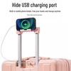 Многофункциональный чемодан JOURHEY SHI с передним открытием, USB и подстаканником