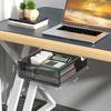 Invisible Storage Table Shelf Storage Box New Pull Out Storage Box Hanging Under Desk Drawer Large Capacity Undertable Drawer