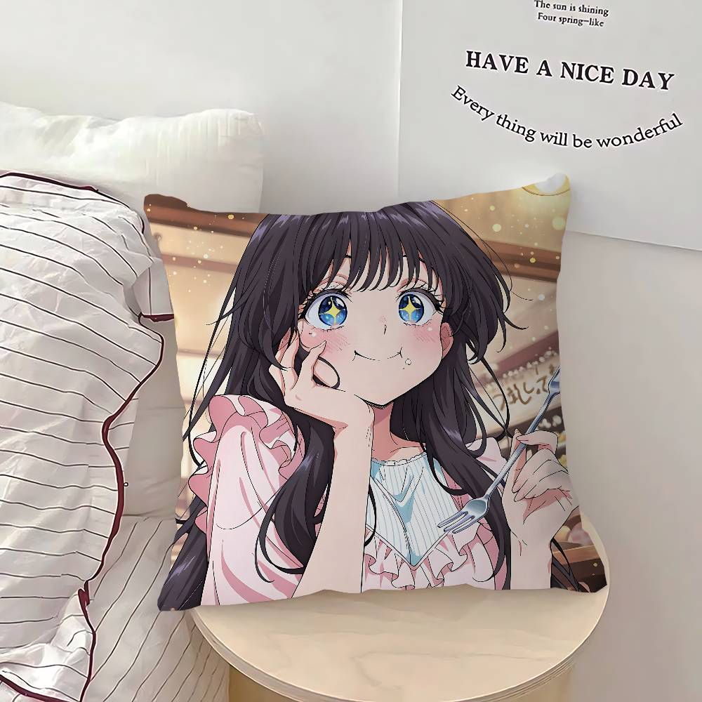 Новые наволочки для подушек K-Kaoruko Waguri, мультяшные, декоративные для дивана, для дома, с двусторонней печатью, из короткого плюша, милые наволочки для подушек