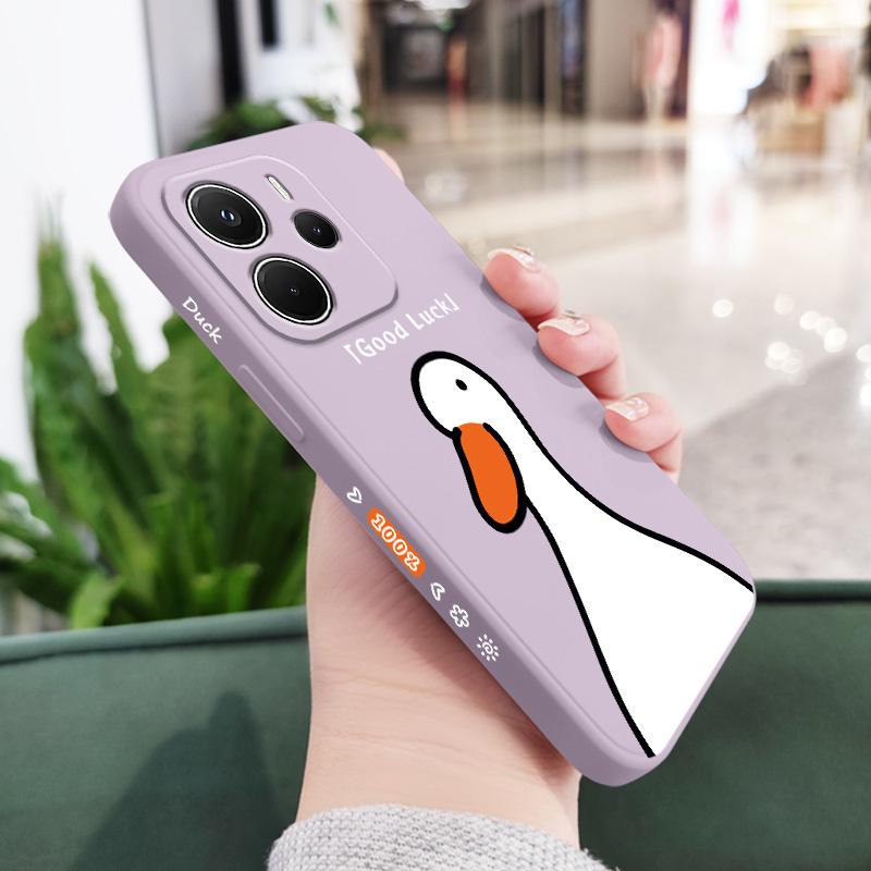 Lucky Duck Phone Case For Xiaomi Redmi Note 14 13 12 12S 11 11S 10 10S Pro Plus 15 15C 14C 4G 5G Silicone Cover