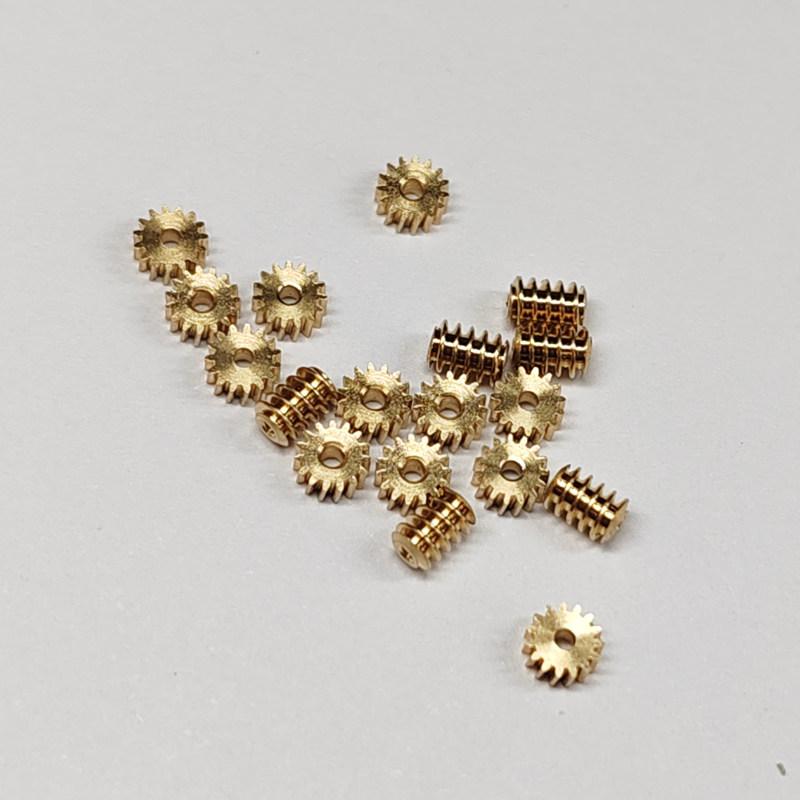 5Sets Modulus 0.2 12T 15T Worm Gear Brass Mini 90 degree Reducing Transmission Gear for RC DIY Model Car Shaft Pinion Connector