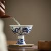 Blue and White Dragon Pattern Master Cup Ceramic High Foot Cup Tea Cup High-end Personal Use Single Kung Fu Tea Set Tea Bowl