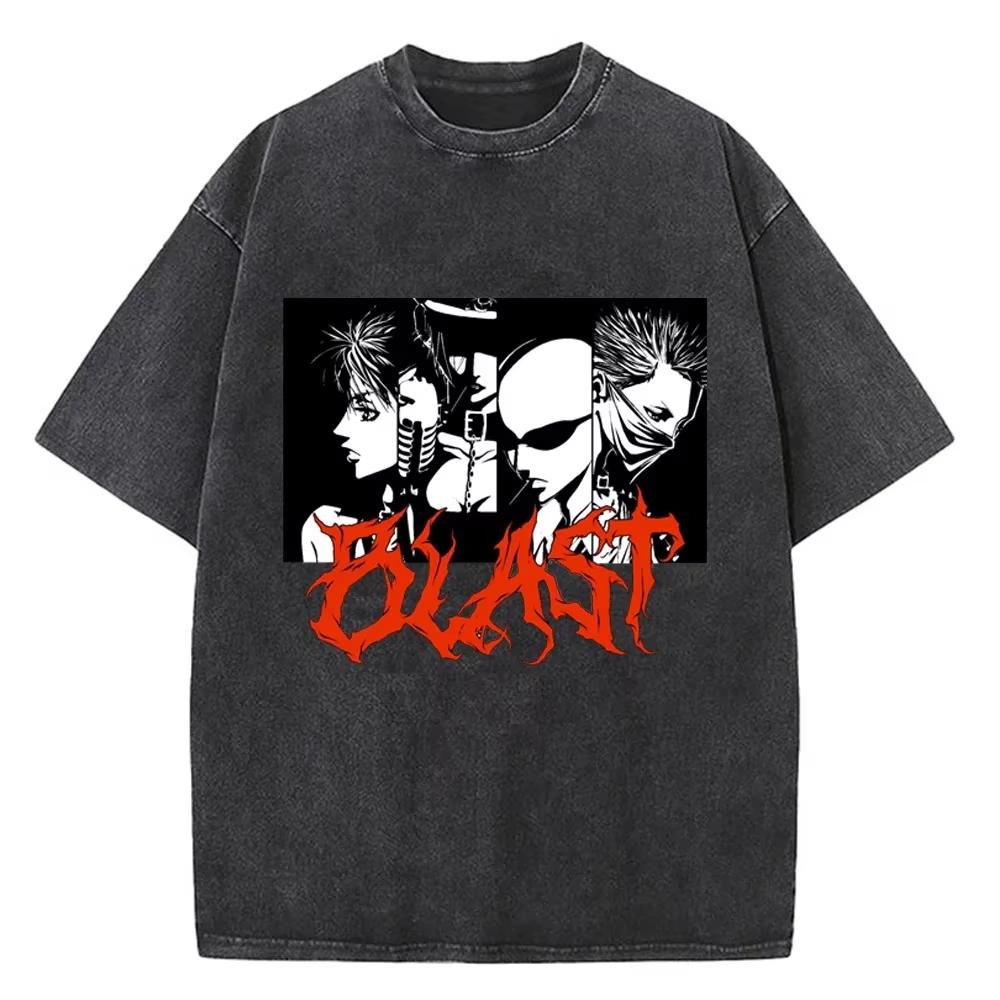 Summer Hot Sale Japanese Anime Nana Osaki Washed Graphic Tshirt Men Women Harajuku Tshirt Y2k Gothic Cotton Oversized Tshirt