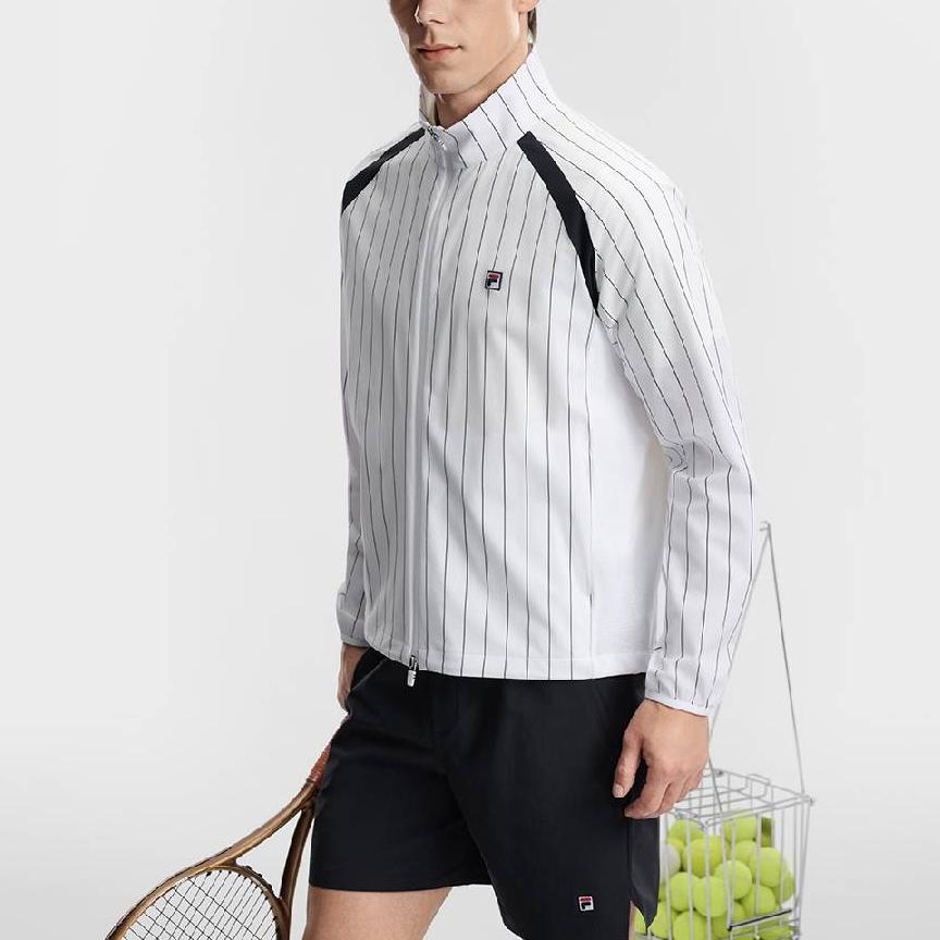 Fila Мужская полосатая куртка с длинным рукавом для тенниса куртки A11M623705F-ZA
