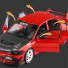 1:24 Mitsubishis Lancer Evolution 9 Alloy Sports Car Model Metal Modified Track Racing Vehicles Car Model Sound Light Kids Gifts