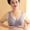 Нижнее белье из хлопка с застежкой-молнией спереди, из нержавеющей стали, в стиле жилета, бюстгальтер большого размера, однотонный, легкий, дышащий, мягкий, удобный, повседневный топ-майка