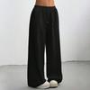 Women Sweatpants High Waisted Wide Leg Sport Pants Elastic Waistband Drawstring Stretchy Soft Breathable Workout Jogging Casual Pants Activewear