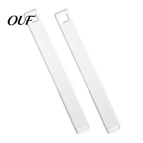 Handmade Jewelry Crafting Tools 1 Pair Acrylic Polymer Clay Depth Guide, 2/3/4/5/6mm Pottery Rolling Pin Transparent Guide Thickness Ruler for