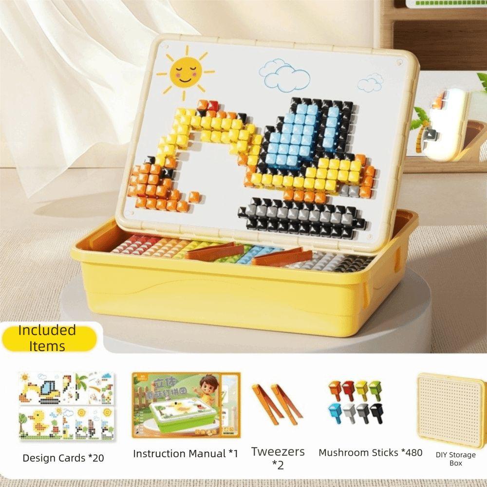 Concentration Training Peg Puzzle Board Game Mushroom Nail Puzzle Board Game Birthday Gifts