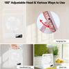 Desktop Fan with Digital Display Office Quiet Foldable Cold Fan Mini USB Rechargeable Fan 5-Speed Adjustment Continuous Cooling