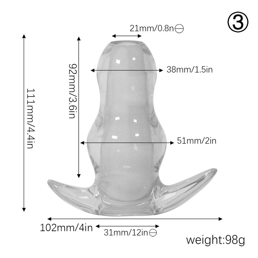 Полая туннельная анальная пробка с соответствующим стопором Анальная пробка с нитью Анальная пробка Секс-игрушки Анальные пробки Тренировочный набор для начинающих Продвинутые пользователи Взрослая секс-игрушка