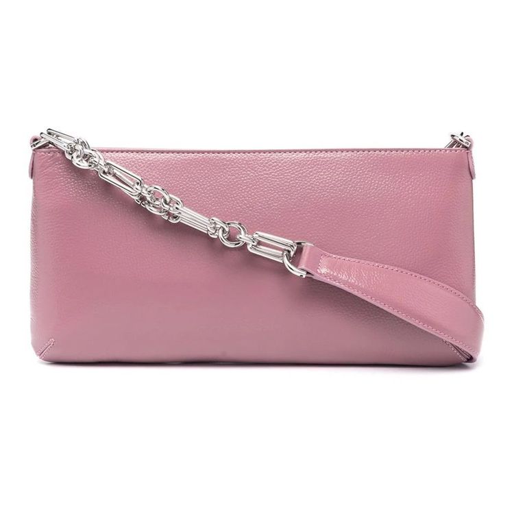 By Far Holly Series Chain Glossy Lambskin Underarm Bag Baguette Shoulder Bag Women bags Lavender 21FWHOLLSLAVGGLAR
