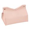 Tissue Box, Easy Open Waterproof PVC Leather Design, Simple Style Durable Anti-Crack Tissue Dispenser for Home Car Use