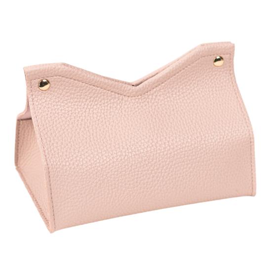Tissue Box, Easy Open Waterproof PVC Leather Design, Simple Style Durable Anti-Crack Tissue Dispenser for Home Car Use