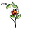 Metal Plant Inserts Colorful Planter Insert Stake, Double-Sided, Flower Pot Decor Yard Stakes Insect Animal Stake for Pots Bed Decoration Garden