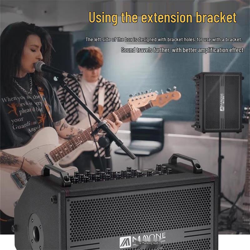 MALONE K-800 Portable Bluetooth Instrument Speaker for Live Stream & Karaoke CN plug (adapter included) (CN version)