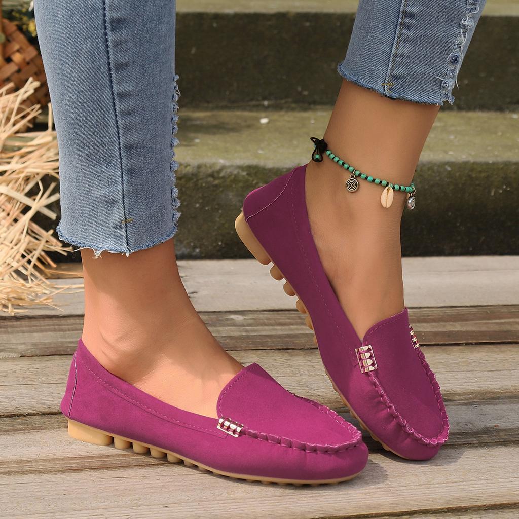 Spring and Summer Low-top Nurse Work Shoes, Comfortable Large Size Single Shoes, Women's Fashion Slip-on Shallow Casual Shoes