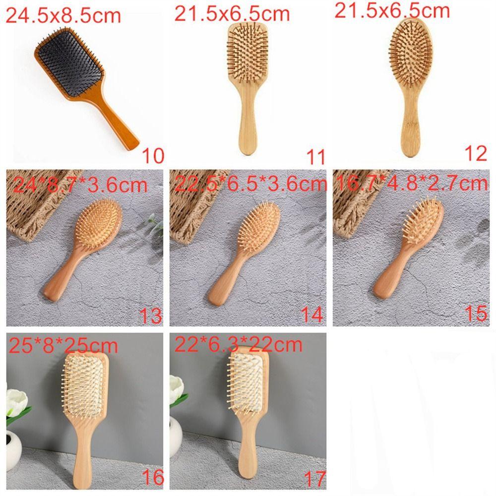 Professional Air Cushion Wood Comb Massage Brush Hair Loss Bamboo Comb Healthy Detangling Hair Brush Styling Tool
