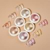 6pcs/set Metallic Effect Nail Mirror Glitter Powder Rose Gold Nail Art UV Gel Polish Chrome Pigment Flakes Manicure Dust