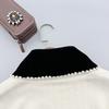 Fashion Pearl Decorative Fake Collar Shirt Sweater Dress Detachable Lapel False Collar For Women Girls Neck Accessory