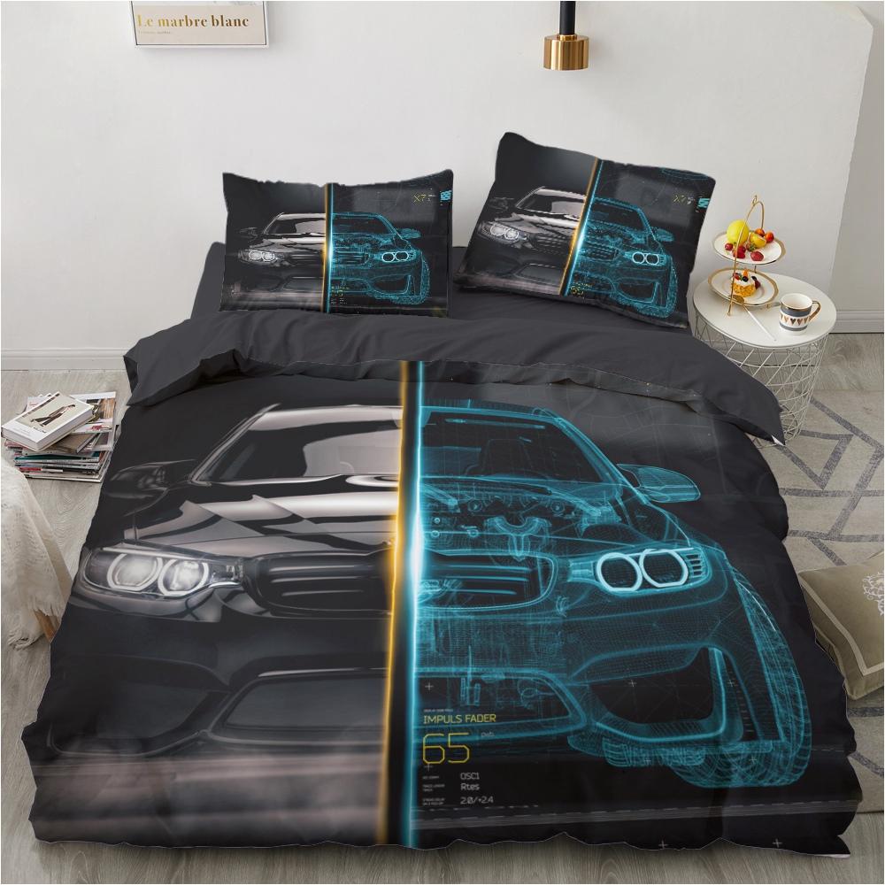 Racing Cars Fashion Scenery 3d Duvet Cover Dropshipping Modern Cool Sports Car for Children Teens Boys Bedroom Decoration Queen