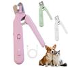 LED Lights Dog Nail Grinder 2-in-1 Pets Claw Trimmer High Quality Dog Nail Clippers Trimmers  Cat