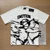 Unisex Oversized Streetwear Tee With Glitter Letter Print Breathable Cotton Blend Casual Top