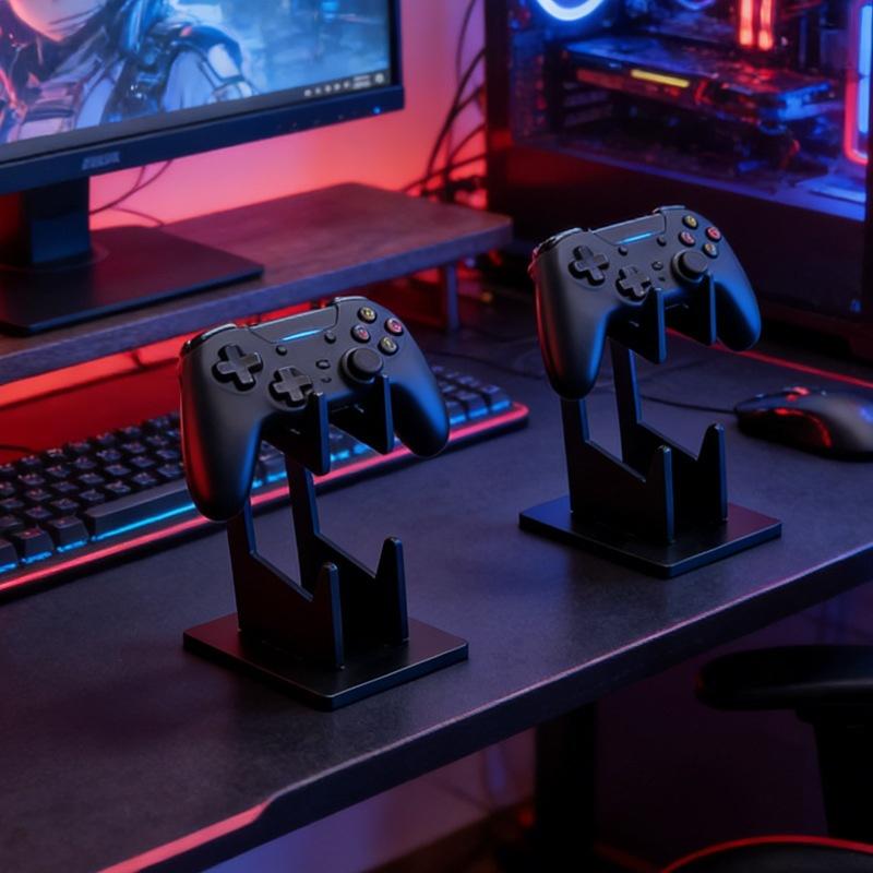 Универсальный держатель для игрового контроллера Прозрачный акриловый кронштейн Компактная полка для хранения для игровой комнаты Домашнее использование