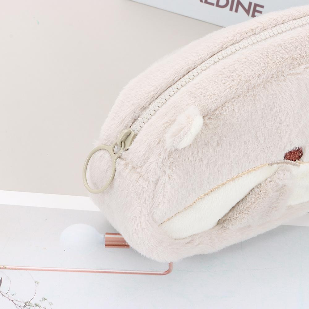 Пенал большой вместимости плюшевый пенал портативный пенал студенческий