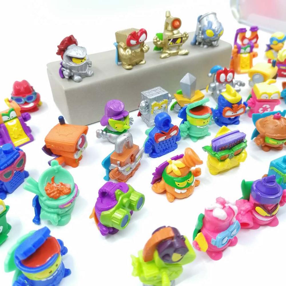 10-50 шт. Оригинальные фигурки Superzings Superthings 3 см Super Zings Мусорная коллекция Игрушки Модель для детей Подарок