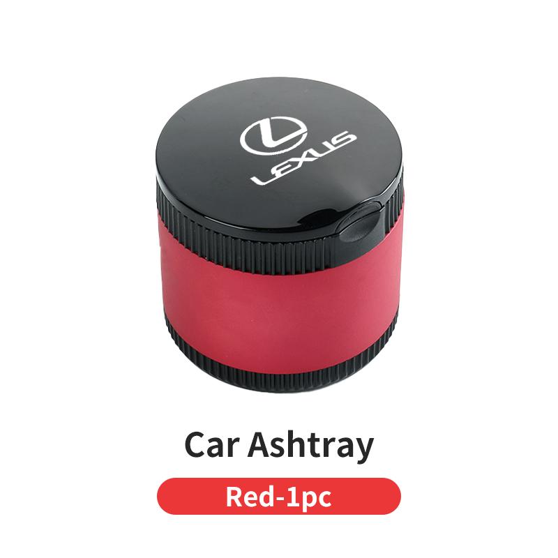 Car Aluminum Ashtray ABS Flame Retardant Cigarette Case Auto Accessories For Lexus UX250h RX450h CT200h RX400h NX300h RX350