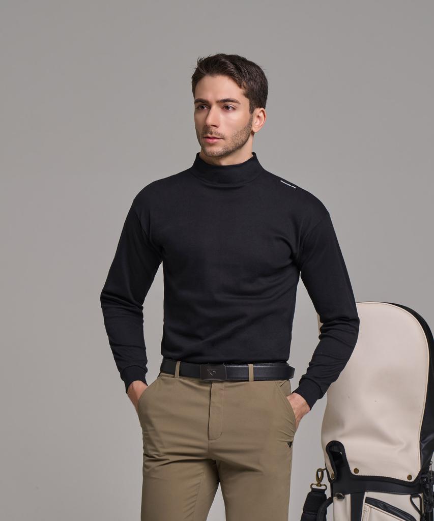 DOWNBLOW Men'S Sports Golf Wear Half-Neck Mock Turtleneck T-Shirt Dbc 6510M
