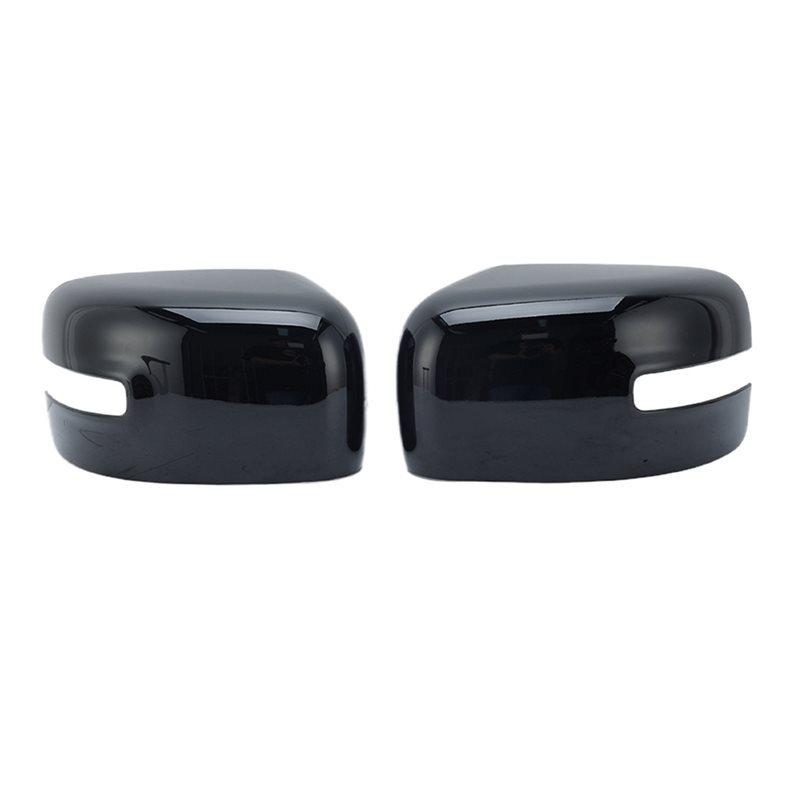 Gloss Black Side With Light Rearview Mirror Covers For Jeep Renegade BU 2015 2016-
