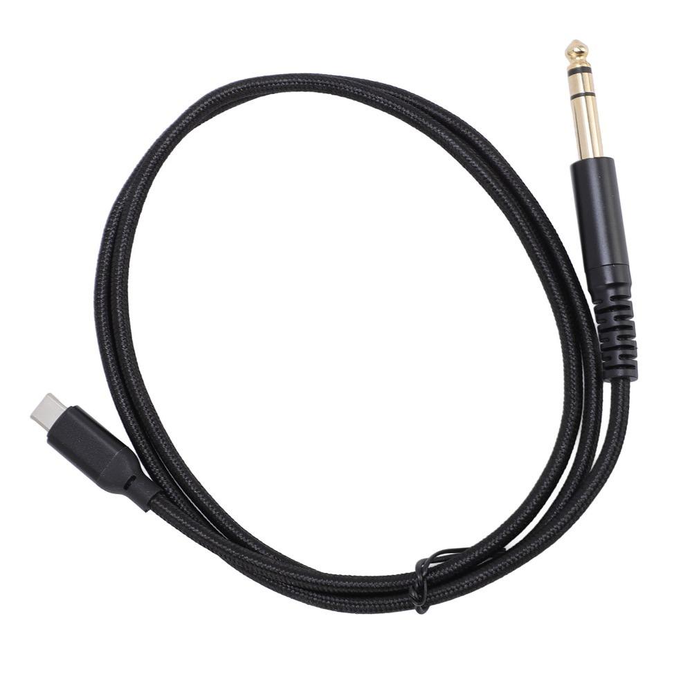 Stereo Audio Type C to 1/4 Inch AUX Adapter Cable Plug and Play TRS Audio Cable for Amplifier