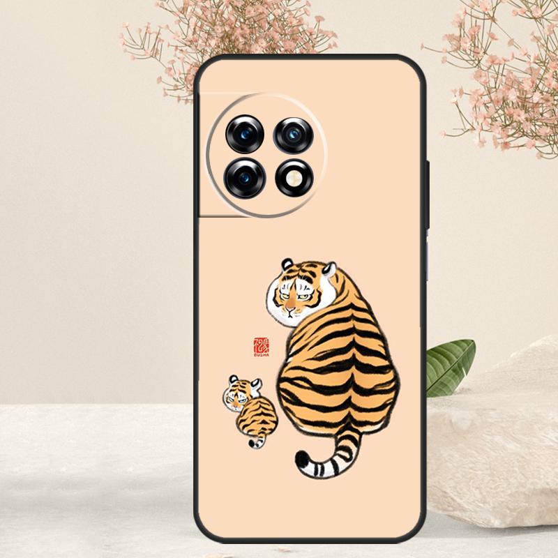 Мультяшный Толстый Тигр Чехол Для OnePlus 15 R 13T 13 13R 12 12R 11 10R 10T 10 Pro Nord 5 CE 4 2 3 Lite N20 N30 Обложка