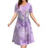 Summer Butterfly Print Women's Dresses Female Plus Size Long Dresses Elegant Dresses For Women's Clothing