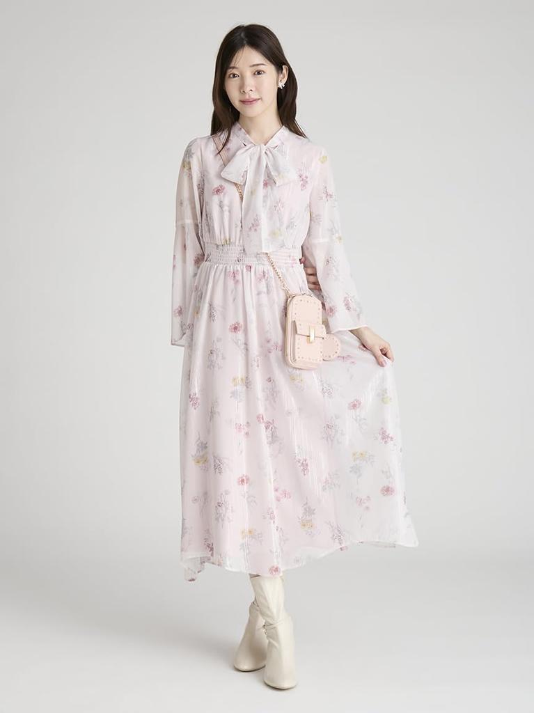 Selford Beaded Studs Slide Mirror Custom Charm CWGG255528 LPNK Free Size [Ryutan] Women's