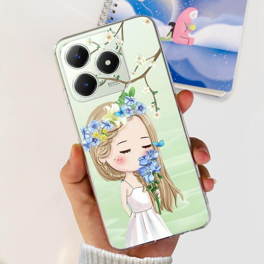 Чехол для Realme C61 Чехол для Realme C63 RMX3939 Новый модный расписной чехол Мягкий силиконовый чехол Для Realme C61 C 63 RealmeC61 RealmeC63 Сумки
