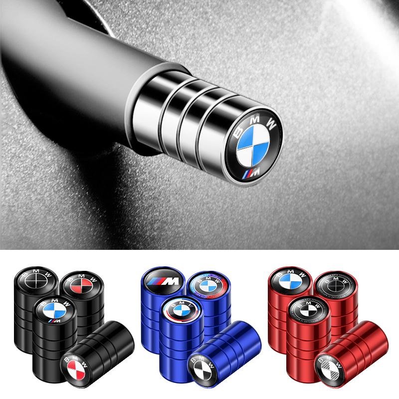 BAIN7 4PCS Metal Car Wheel Tire Valve Air Stem Cap For BMW M Performance M3 M5 M6 F01 G20 X1 X2 X3 X5 E60 F10 F30 E39 F20 E87 E92 G30