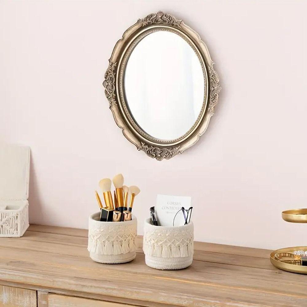 Tassels Desktop Storage Basket White Coffee Snacks Box Sundries Organizer Basket  Office Ornament