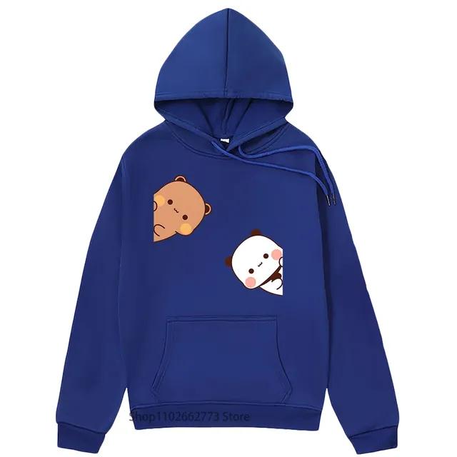Толстовки Bubu Dudu, парные топы, мультяшный медведь-панда, толстовка для женщин, кавайная одежда, корейский свитер Harajuku, весна, Sudadera