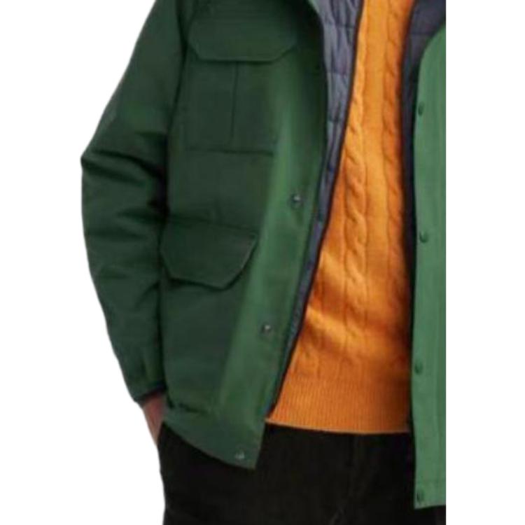 Uniqlo Однотонная горная куртка мужская куртка бирюзовый 459590-55